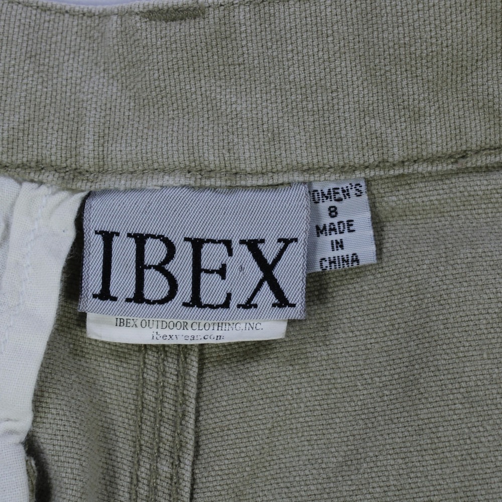 Ibex Vintage High-Waisted Canvas Cotton Shorts for Women, Size 8 - Picture 4 of 6